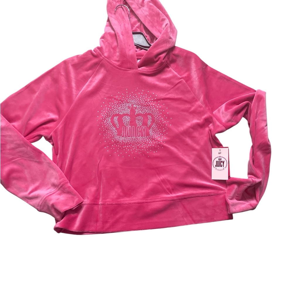 Juicy Couture Fuchsia Crown Hoodie